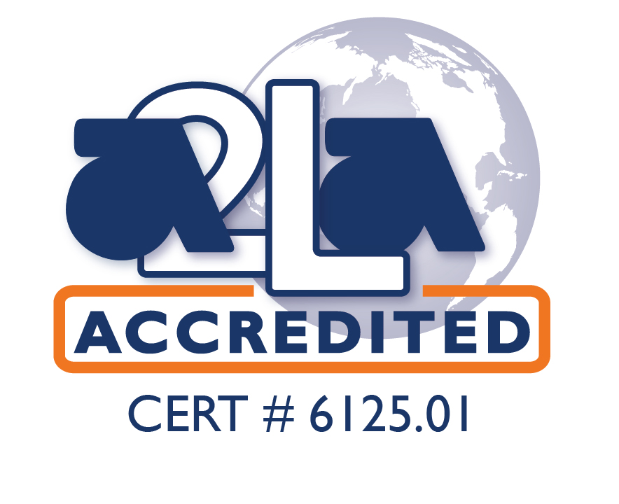 A2LA accredited symbol.6125.01-01