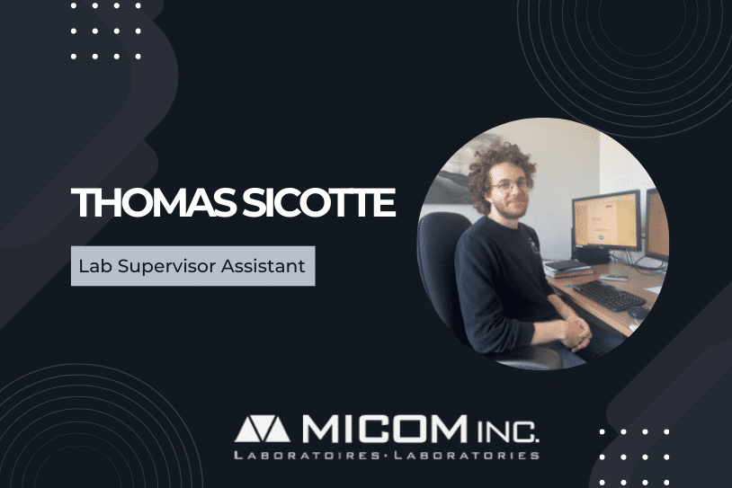 Thomas Sicotte Joined Micom Laboratories