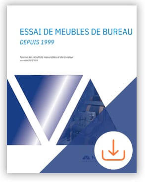 Essais de meubles de bureau