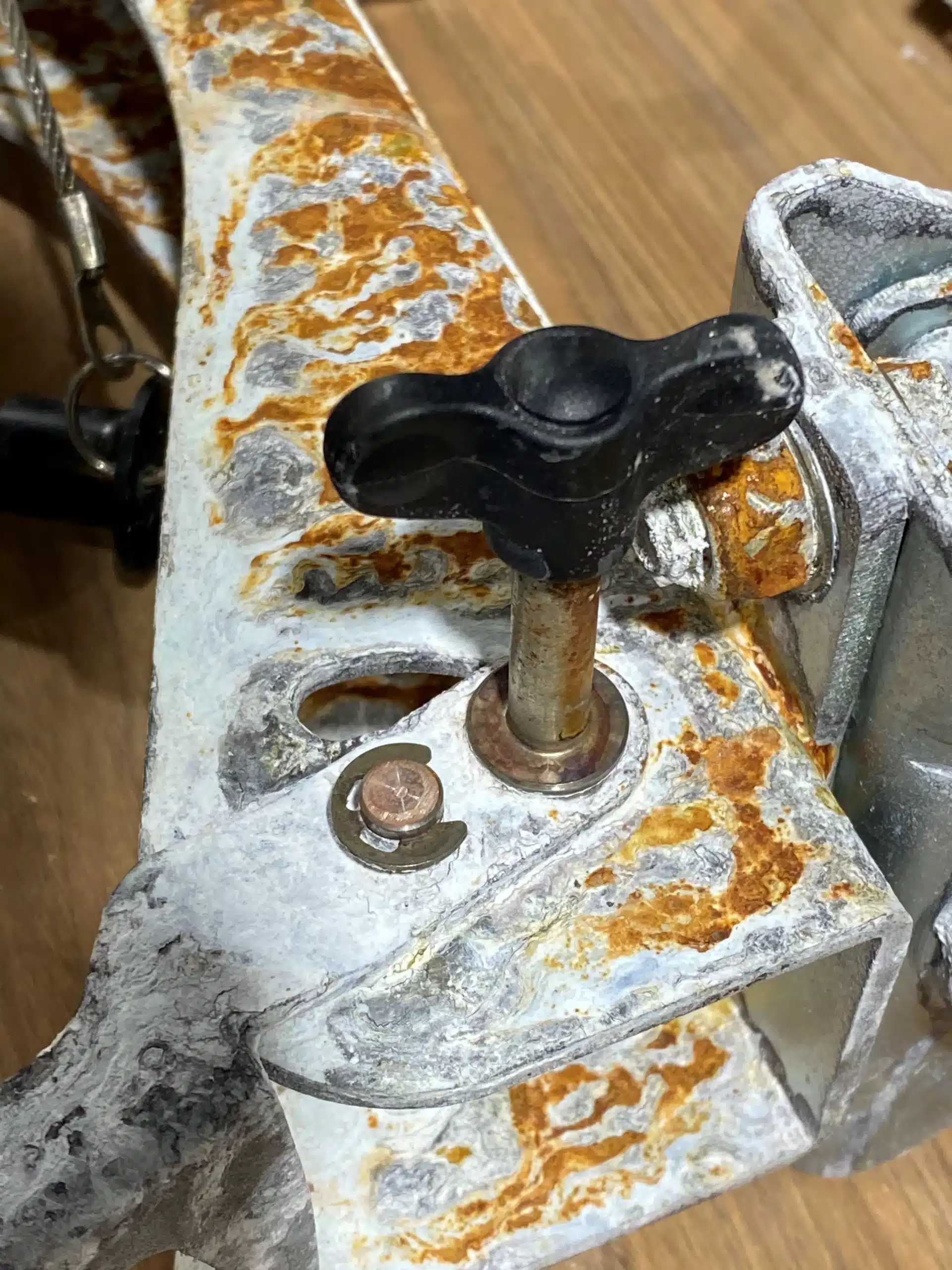 example of corrosion testing performed on a piece of metal example of corrosion testing performed on a piece of metal